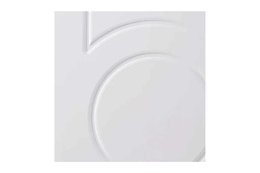 Nova Ovalo Soft White Laminated Traditional interior Door