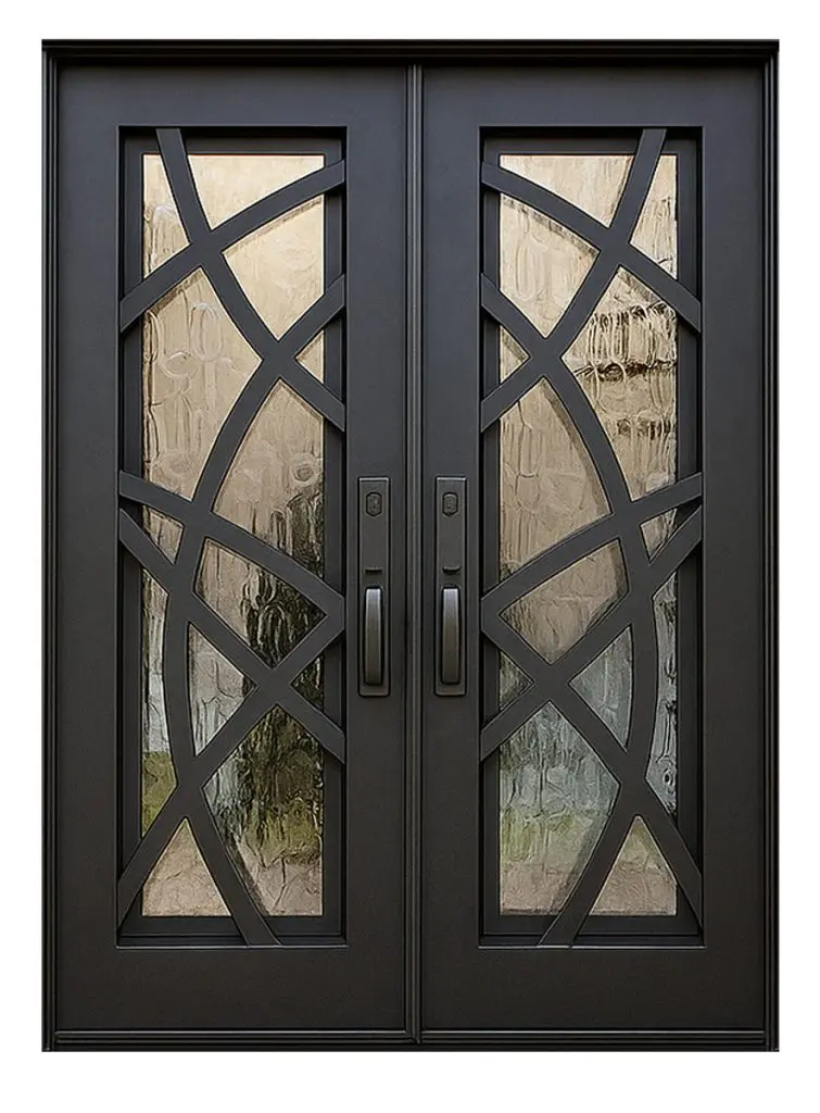 Nova Royal Series Wrought Iron Custom Exterior Door Style 287