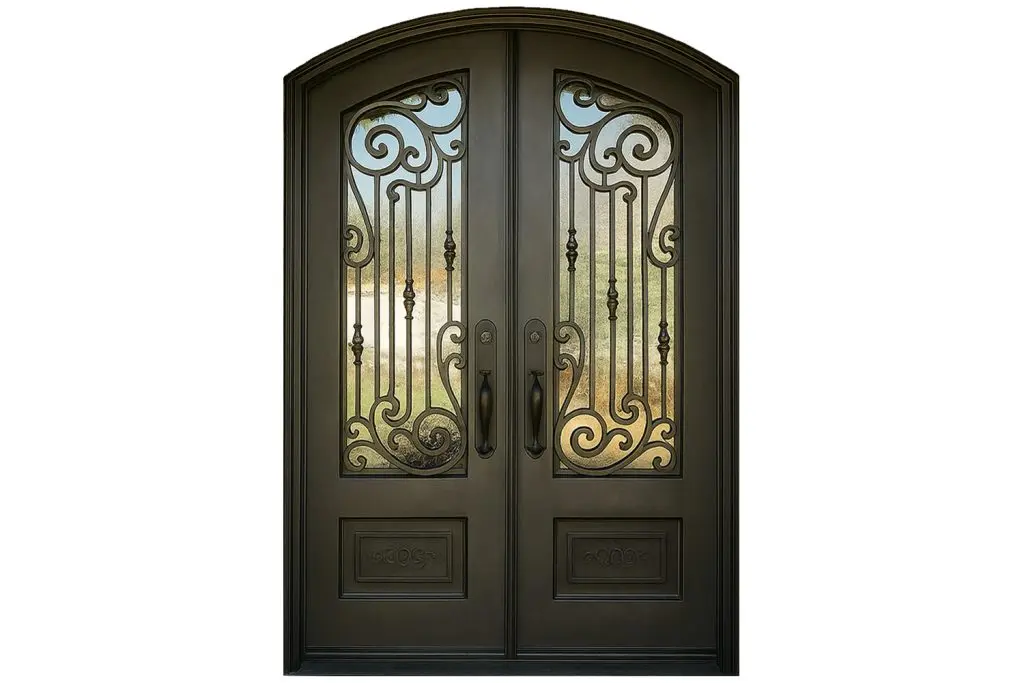 Nova Royal Series Wrought Iron Custom Exterior Door Style 143
