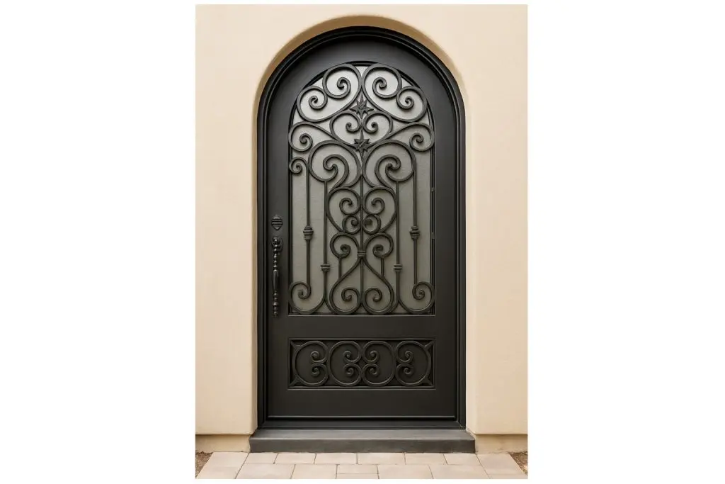 Nova Royal Series Wrought Iron Custom Exterior Door Style 229
