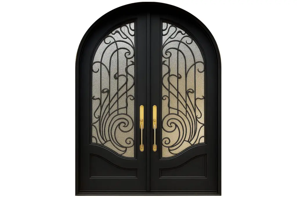 Nova Royal Series Wrought Iron Custom Exterior Door Style 215