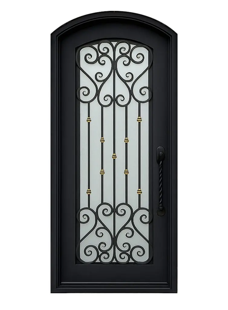 Nova Royal Series Wrought Iron Custom Exterior Door Style 200