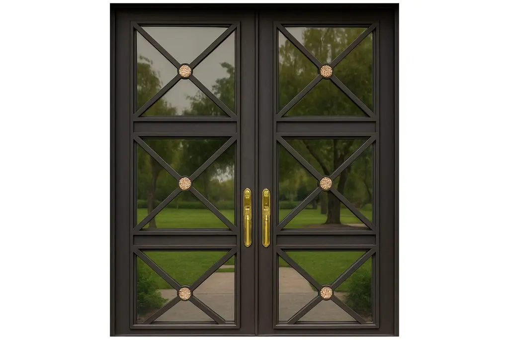 Nova Royal Series Wrought Iron Custom Exterior Door Style 165