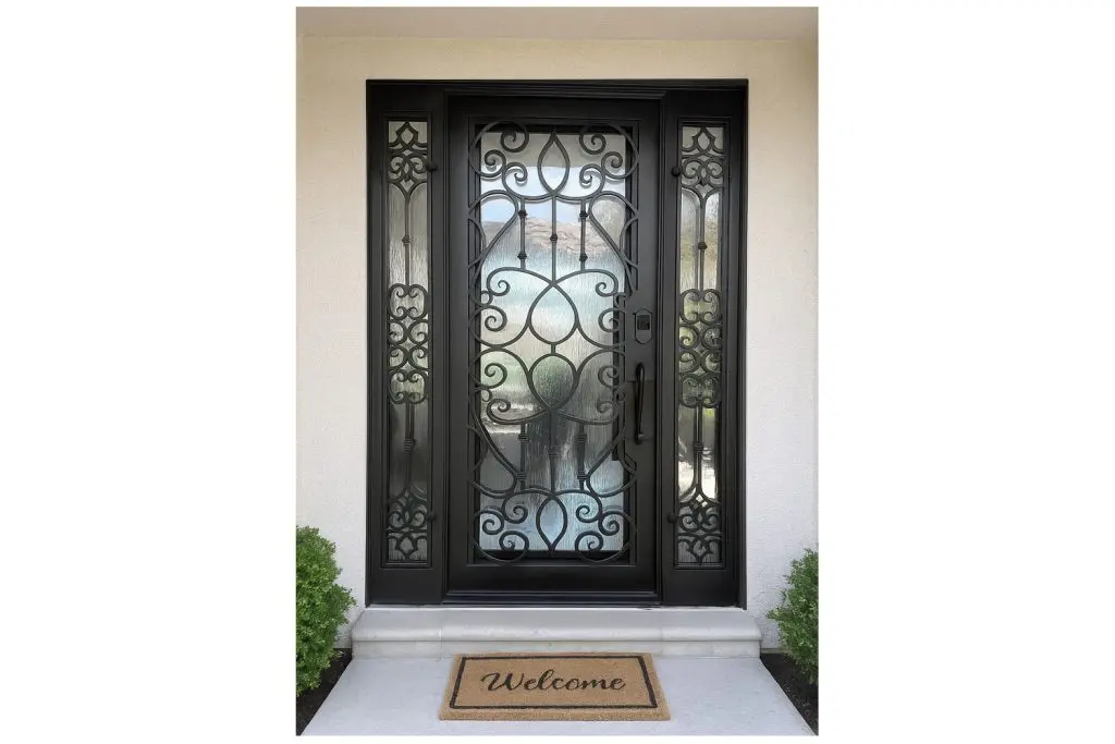 Nova Royal Series Wrought Iron Custom Exterior Door Style 255