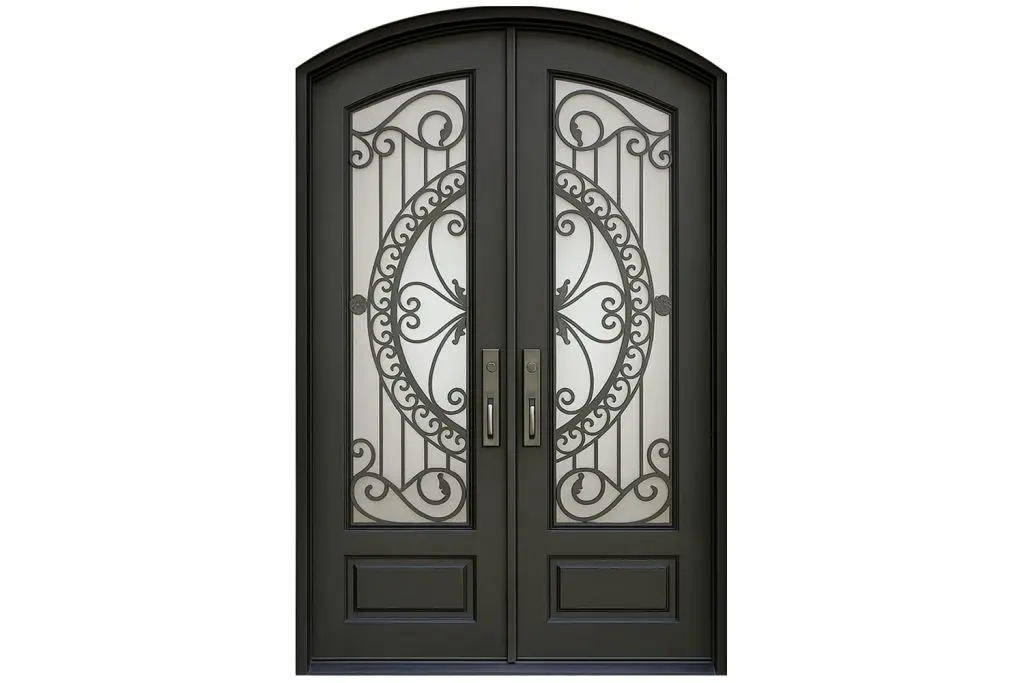 Nova Royal Series Wrought Iron Custom Exterior Door Style 314
