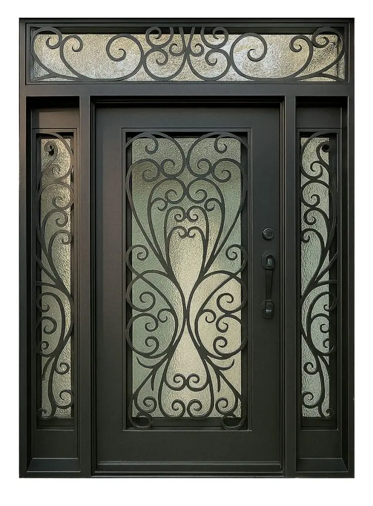Nova Royal Series Wrought Iron Custom Exterior Door Style 289