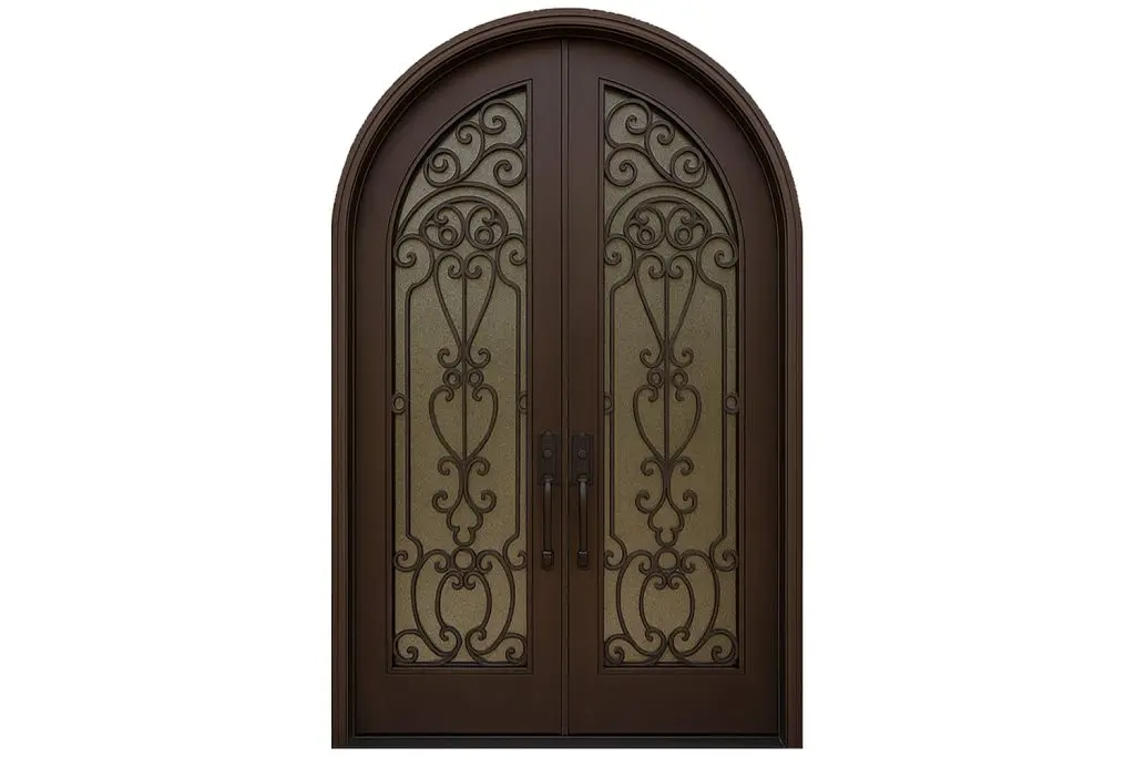 Nova Royal Series Wrought Iron Custom Exterior Door Style 138
