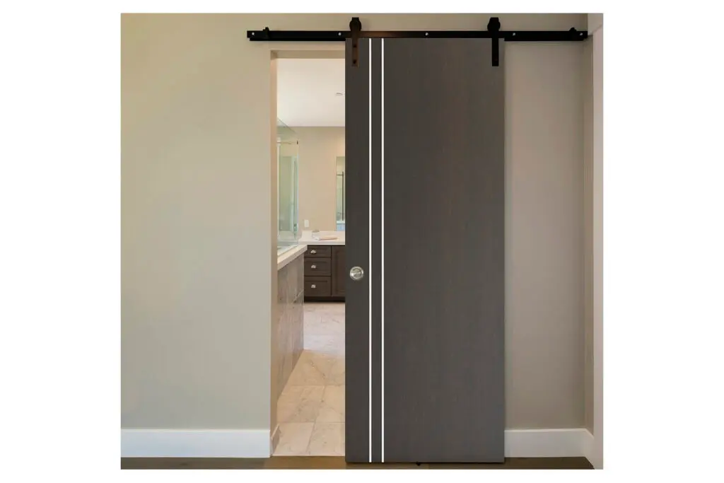Nova HG-002V Japan Oak Laminated Modern Interior Door - Barn Door