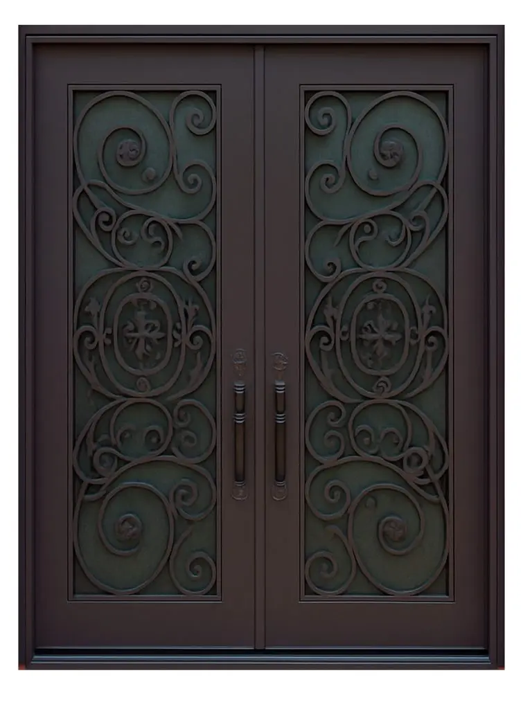 Nova Royal Series Wrought Iron Custom Exterior Door Style 083