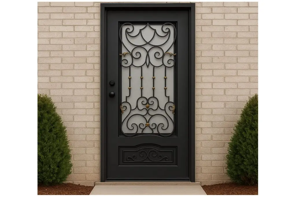 Nova Royal Series Wrought Iron Custom Exterior Door Style 218