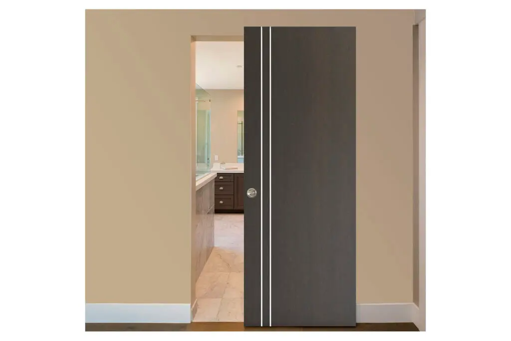 Nova HG-002V Japan Oak Laminated Modern Interior Door - Magic Door