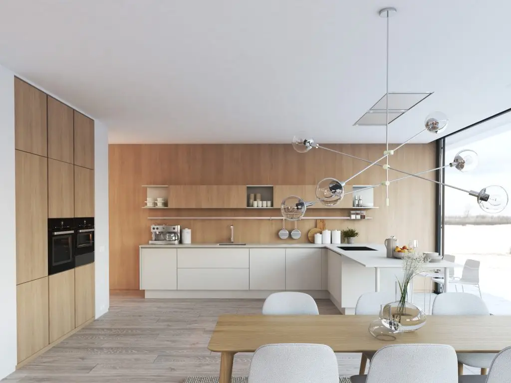 3d,Rendering,Of,Modern,Kitchen,In,A,Loft.