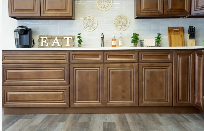 Cabinets Dark Carmel