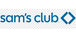 Blue Sam's Club logo with diamond icon on transparent background