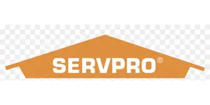 Servpro orange house roof logo on transparent background