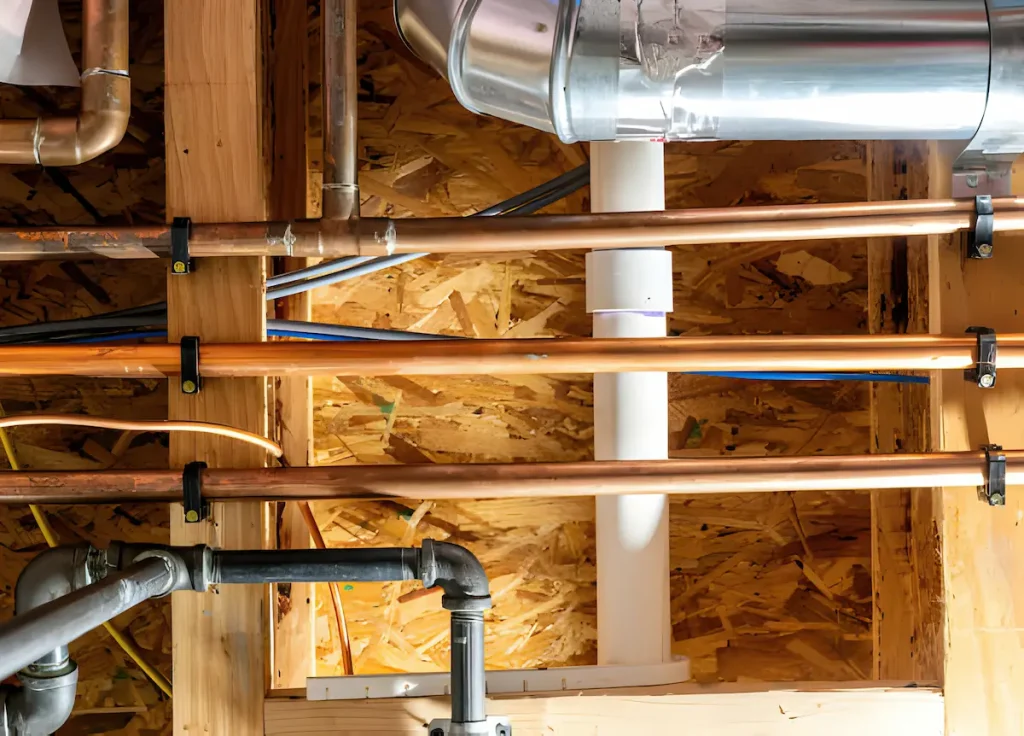 gas lines wall