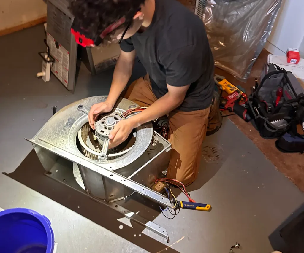 Service Pro Worker HVAC companies