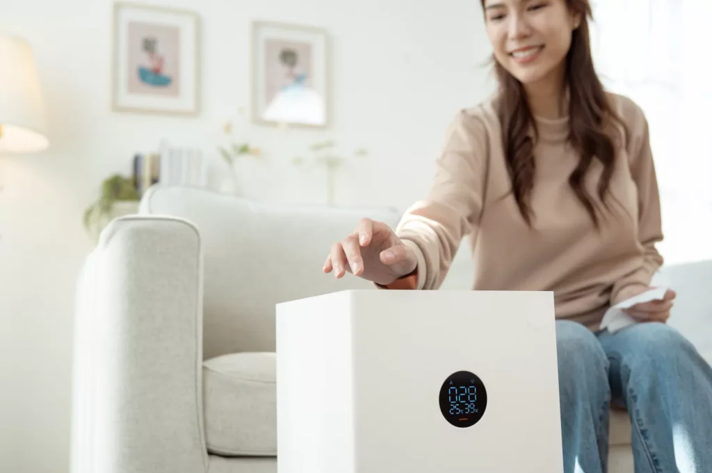 Turning off air purifier