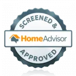 HomeAdvisor Screened & Approved professional seal