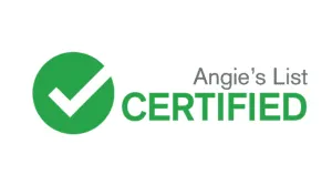 Angie's List Certified professional plumber badge