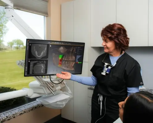 Dr. Snow with patient consultation about the best alternative to a CPAP machine