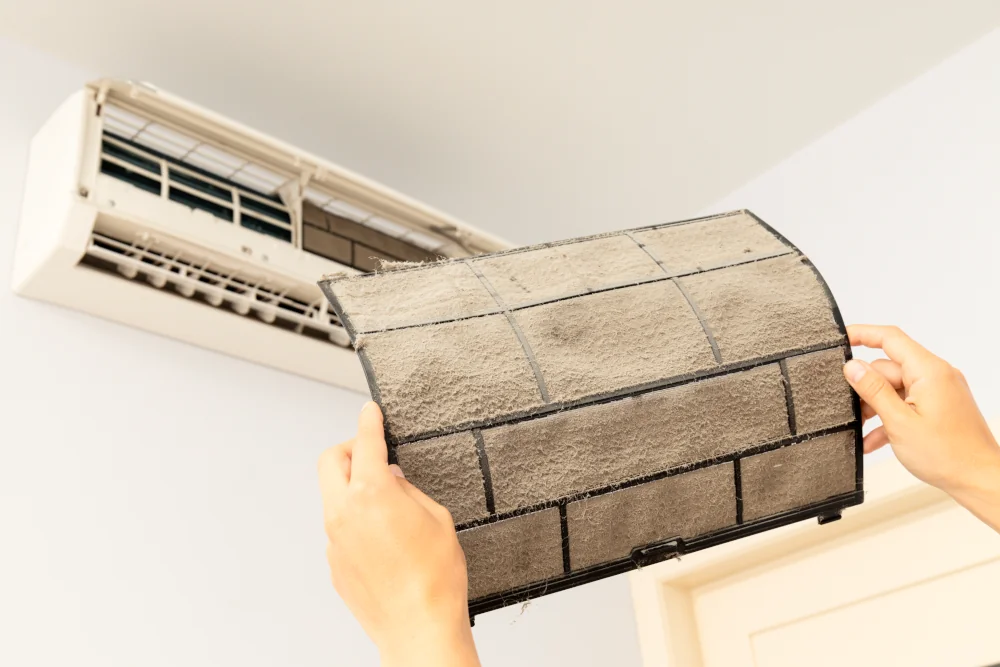 Dirty hvac filter