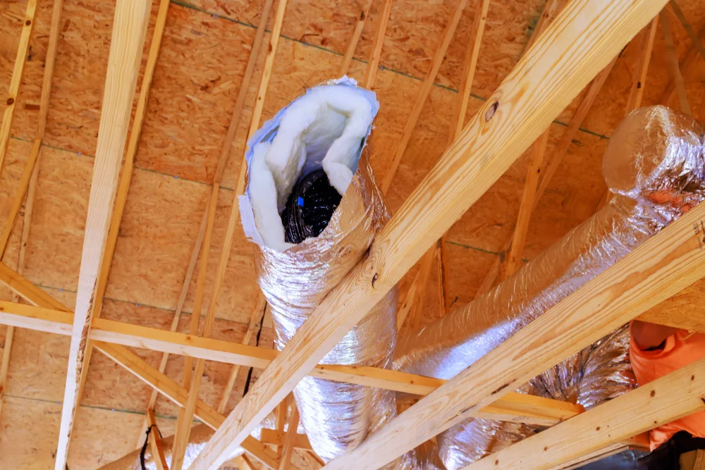 open duct installation
