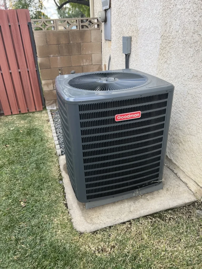 Goodman heat pump outdoors