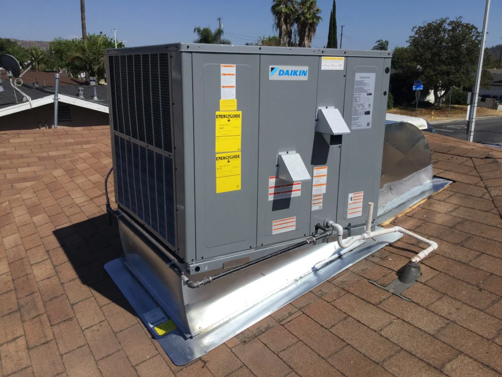 Hvac equipment on rooftop