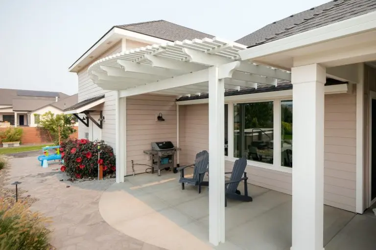 attached pergola design