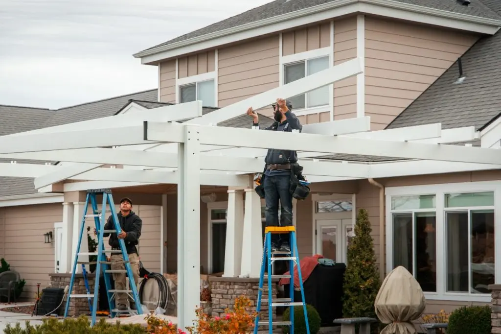 custom pergola installation