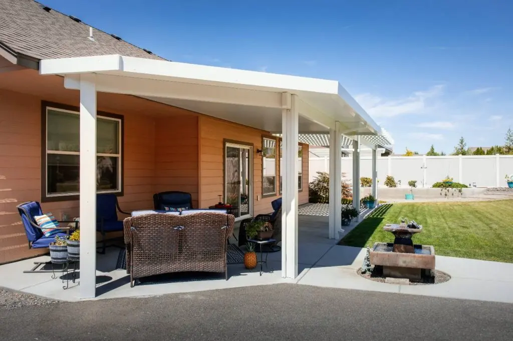 patio covers installed in a beautiful home