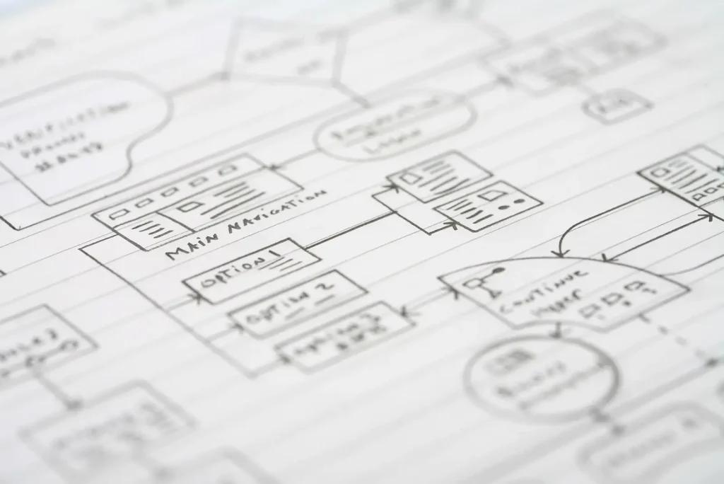 Landscaping Website planning wireframe