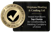 Top Choice Air Conditioning & Heating Company of 2022 award