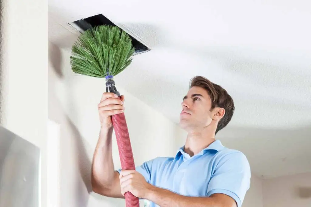 DIY duct cleaning 