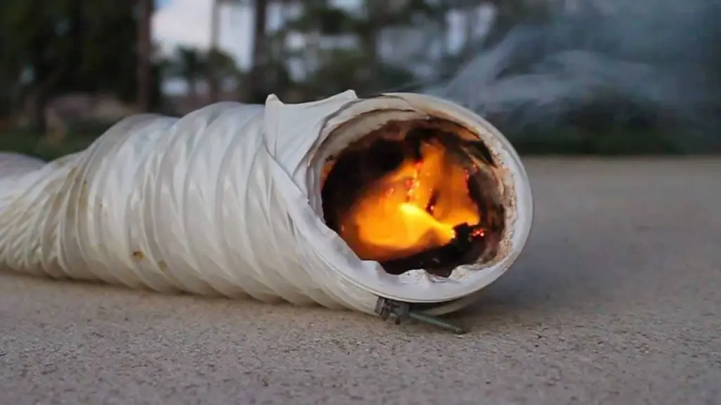 dryer vent fire