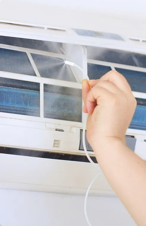 Ductless AC cleaning