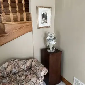Stained Wood Rectangle Pedestals
