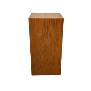 Stained Wood Rectangle Pedestals
