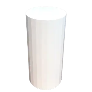 White Deco Cylinder 12 x 25 H