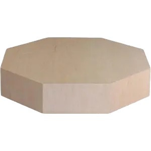Natural Wood Octagon Bridal Riser