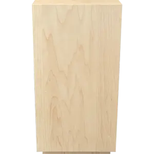 Natural Maple Toe Kick Pedestal 15 x 15 x 20" H