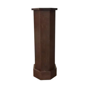 Traditional Stained Wood Octagon Pedestals