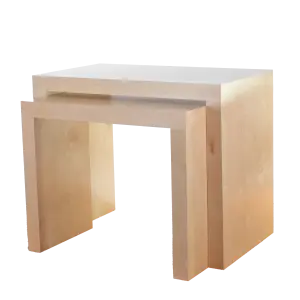 Natural Wood Parsons Tables