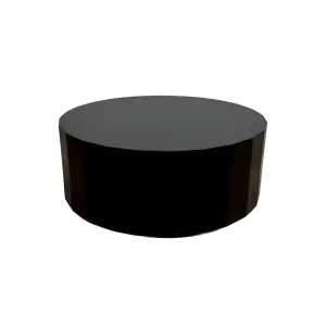Black Deco Cylinder 16 x 6 H