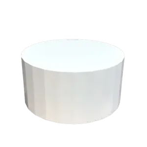 White Deco Cylinder 12 X 6 H