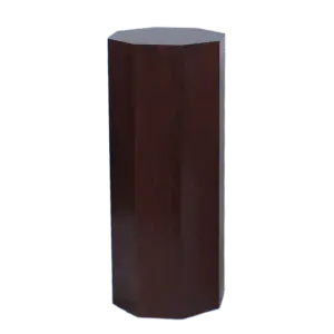 Modern Stained Wood Octagon Pedestal