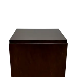 Raised Top Stained Wood Pedestals