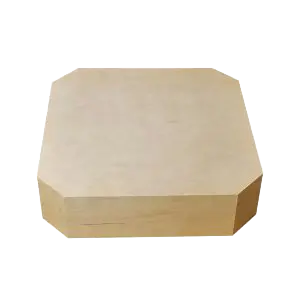 Natural Wood Polygon Bridal Riser