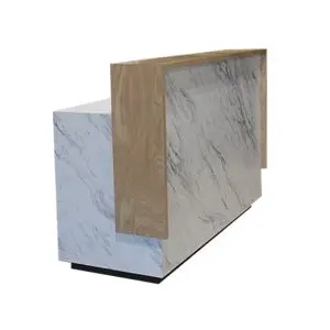 White Oak and Marble Reception